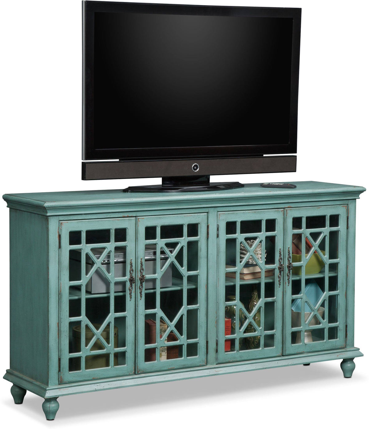 Teal Media Stand H675780