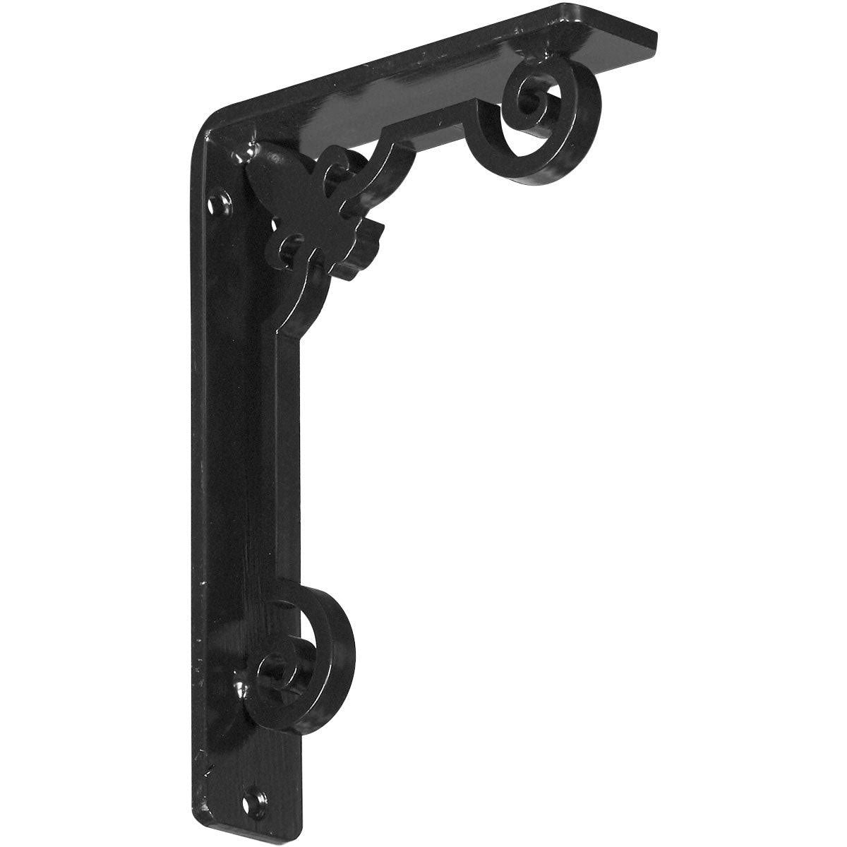 Wrought Iron Bracket Antiqued Silver Q1138