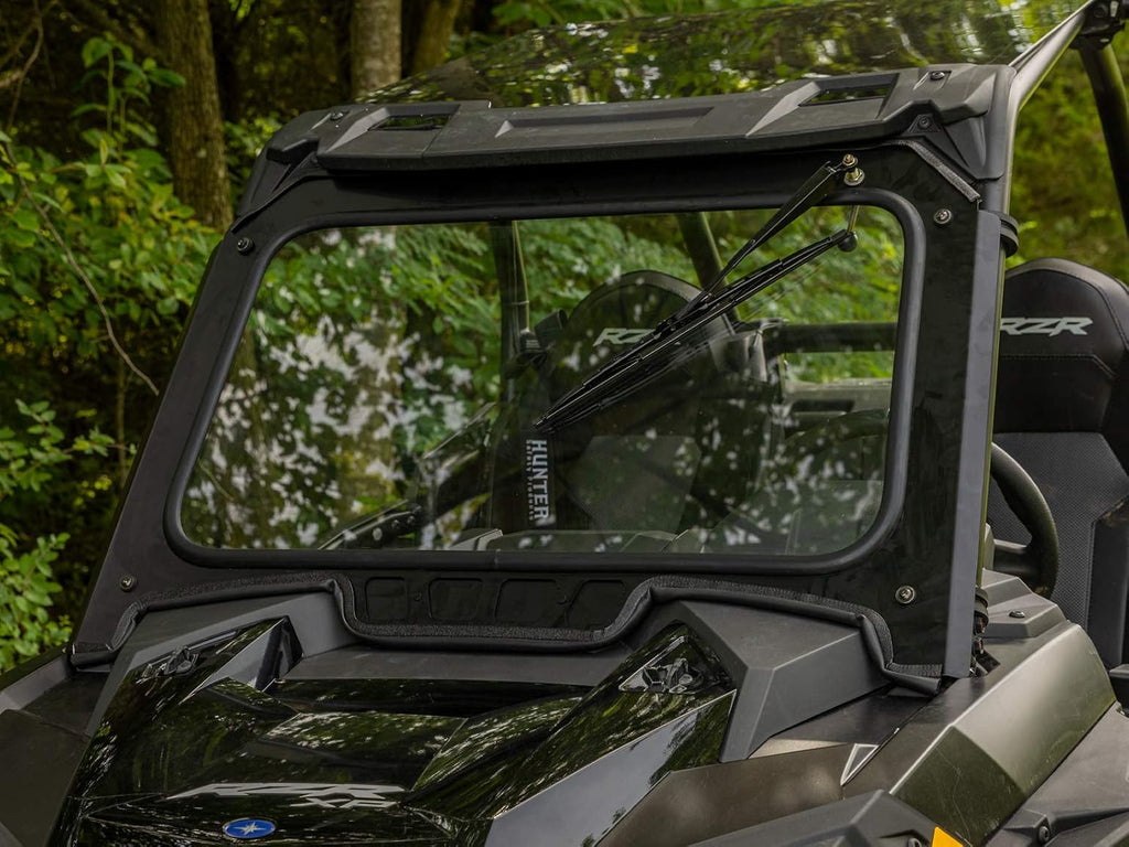 Vented Front Glass Windshield with Aluminum Frame and Manual Wiper Y561