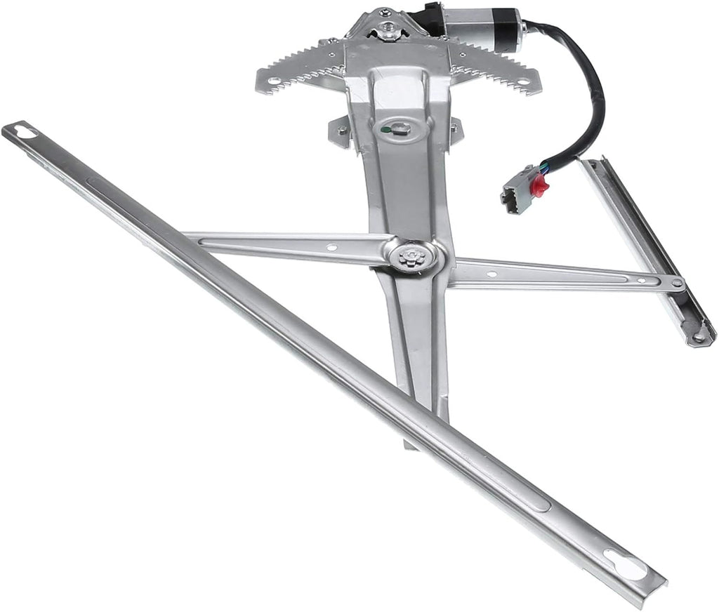 Front Left Driver Side Power Window Regulator with Motor for 1997-2001 Honda CR-V (4 Pins Plug) Pack of 2 D811793