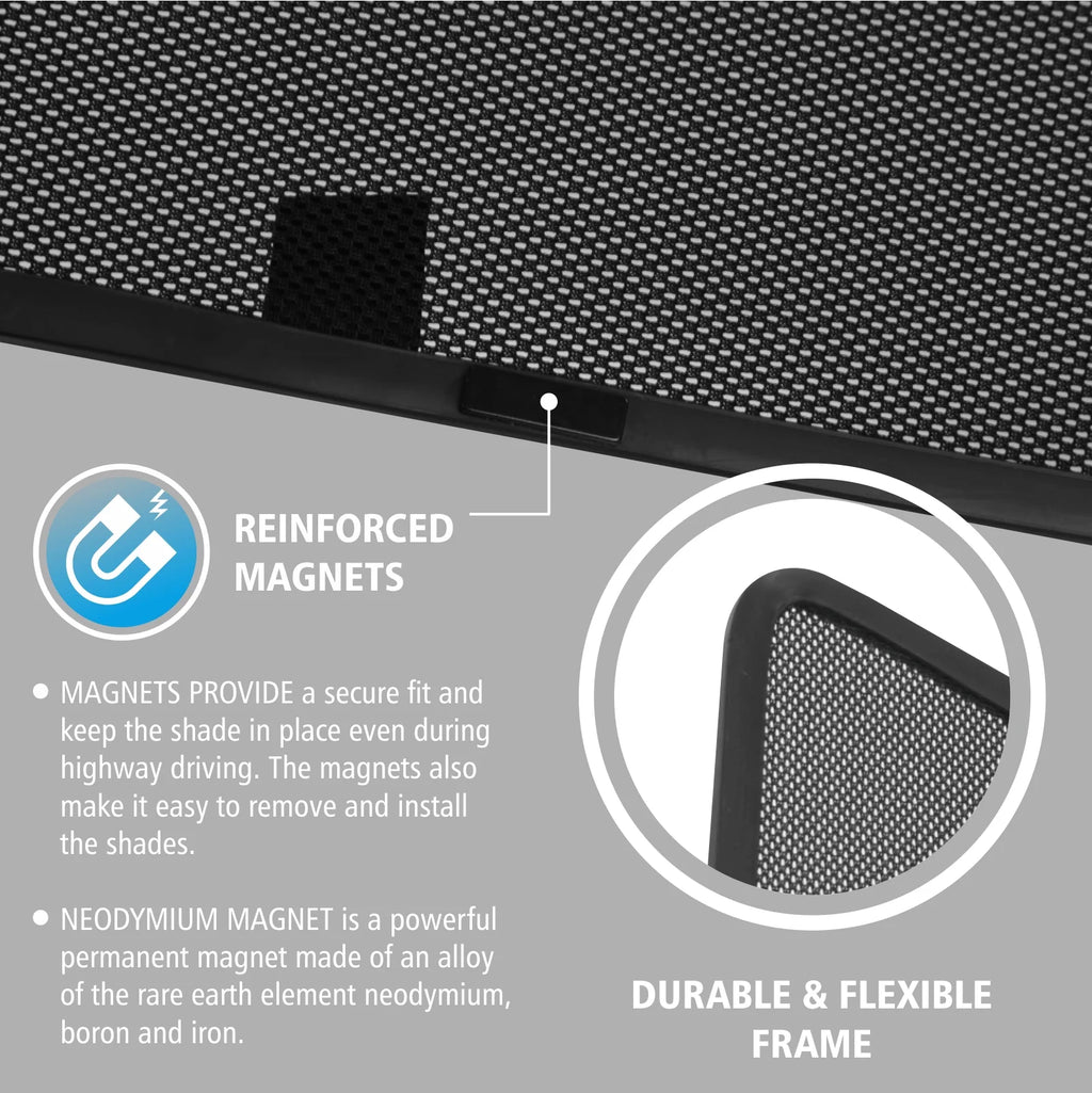 Magnetic Car Window Sunshade 4 Pc. Set Q548101