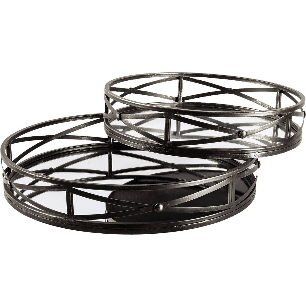 Black Metal Tray (Set of 2) E563306