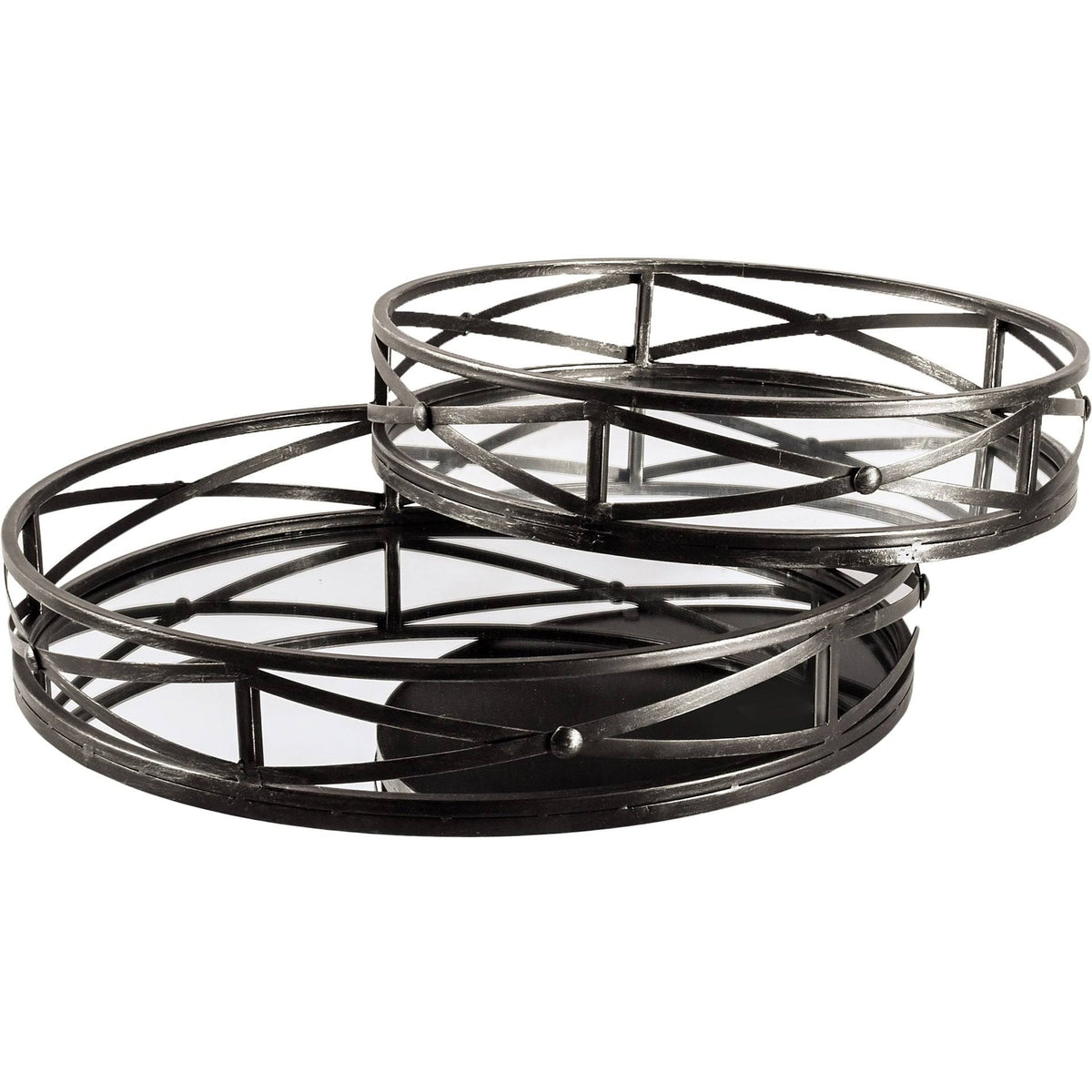 Black Metal Tray (Set of 2) E563306