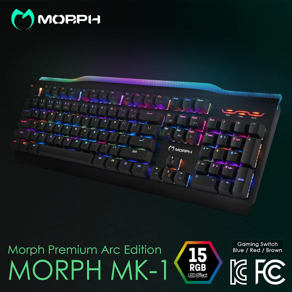 Black USB Wired RGB Mechanical Gaming Keyboard F72086