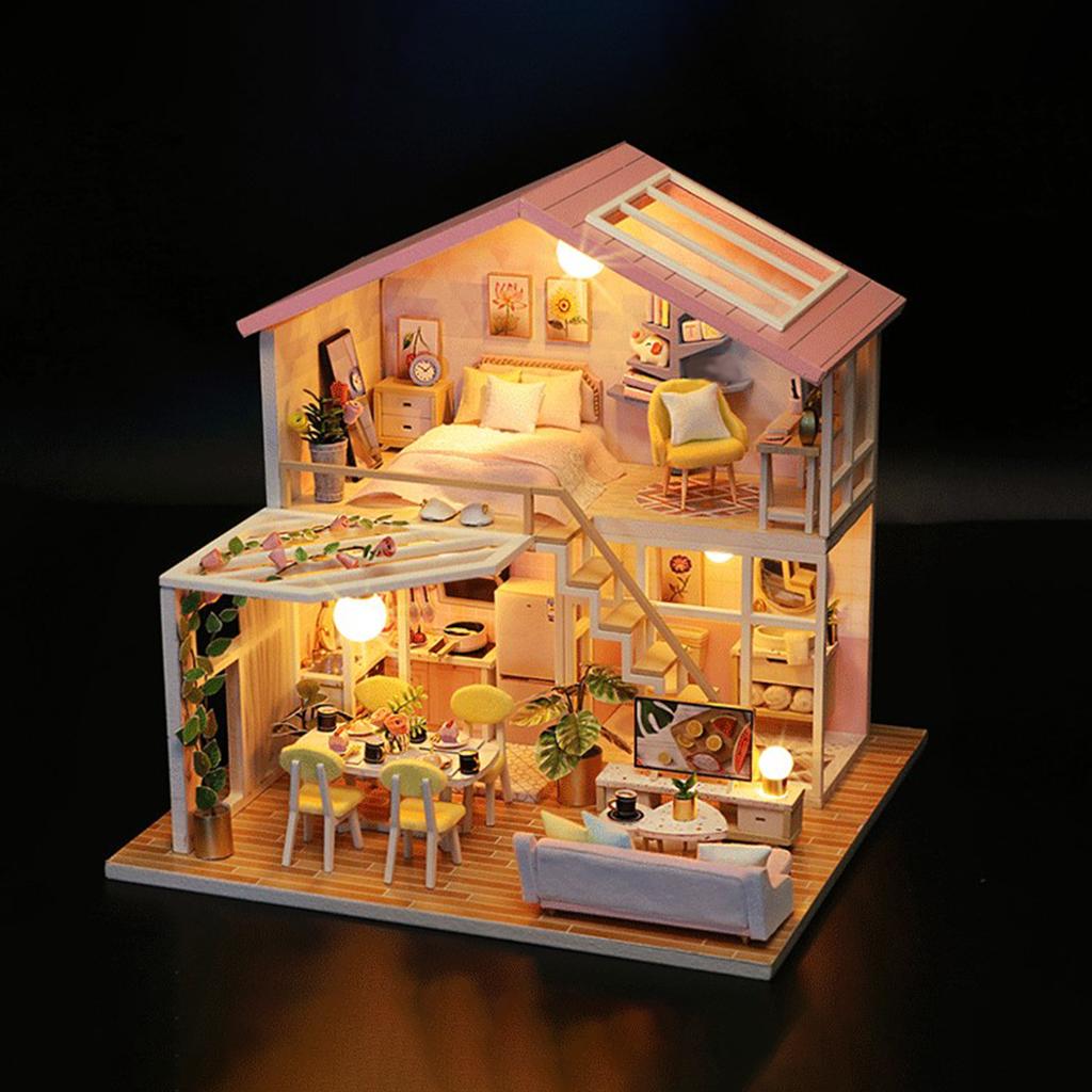 Handcraft Dollhouse Furniture Romantic Modern Cottage T76307