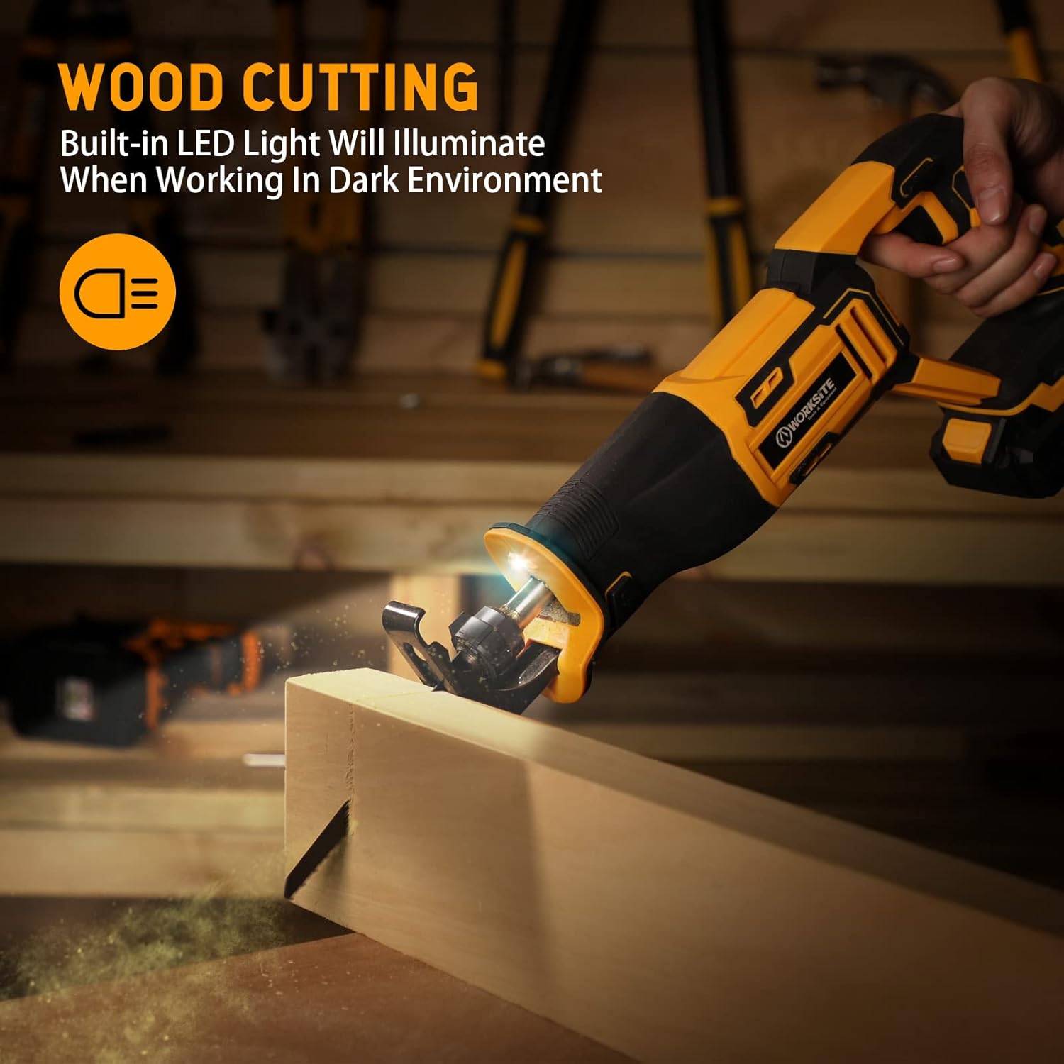20V Cordless Reciprocating Saw with 2.0Ah Battery & Fast Charger C38449