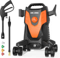 3000PSI 2.5GPM Portable Electric Pressure Washer with 4 Quick Connect Nozzles Q707