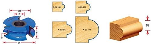 Carbide Tipped 3-Wing Heavy-Duty Bead 1/4 Radius x 4 Dia. x 13/16 M98273