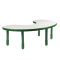 38 x 65 in. Kidney Table with 20 in. Legs Shamrock Green U66453