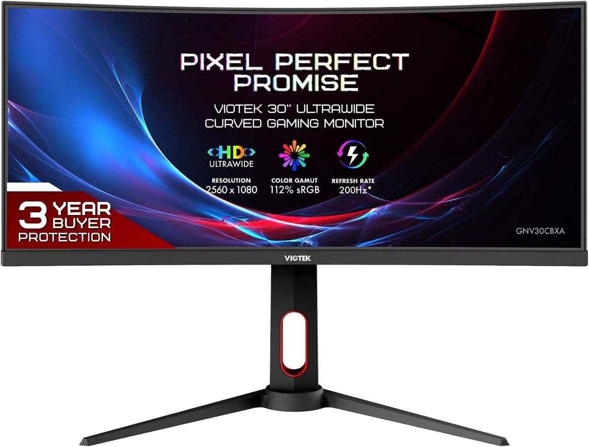 27-Inch Curved QHD Gaming Monitor, 144Hz 2560x1440p, 1ms, 1500R Curvature, G-Sync-Ready FreeSync, DP, 3X HDMI, 3.5mm, VESA P803837