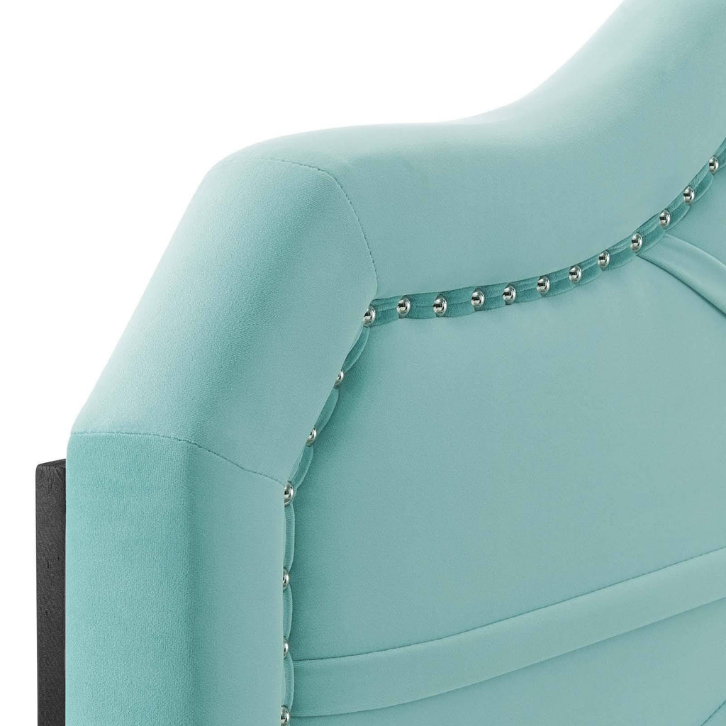 Mint Performance Velvet Headboard H85109