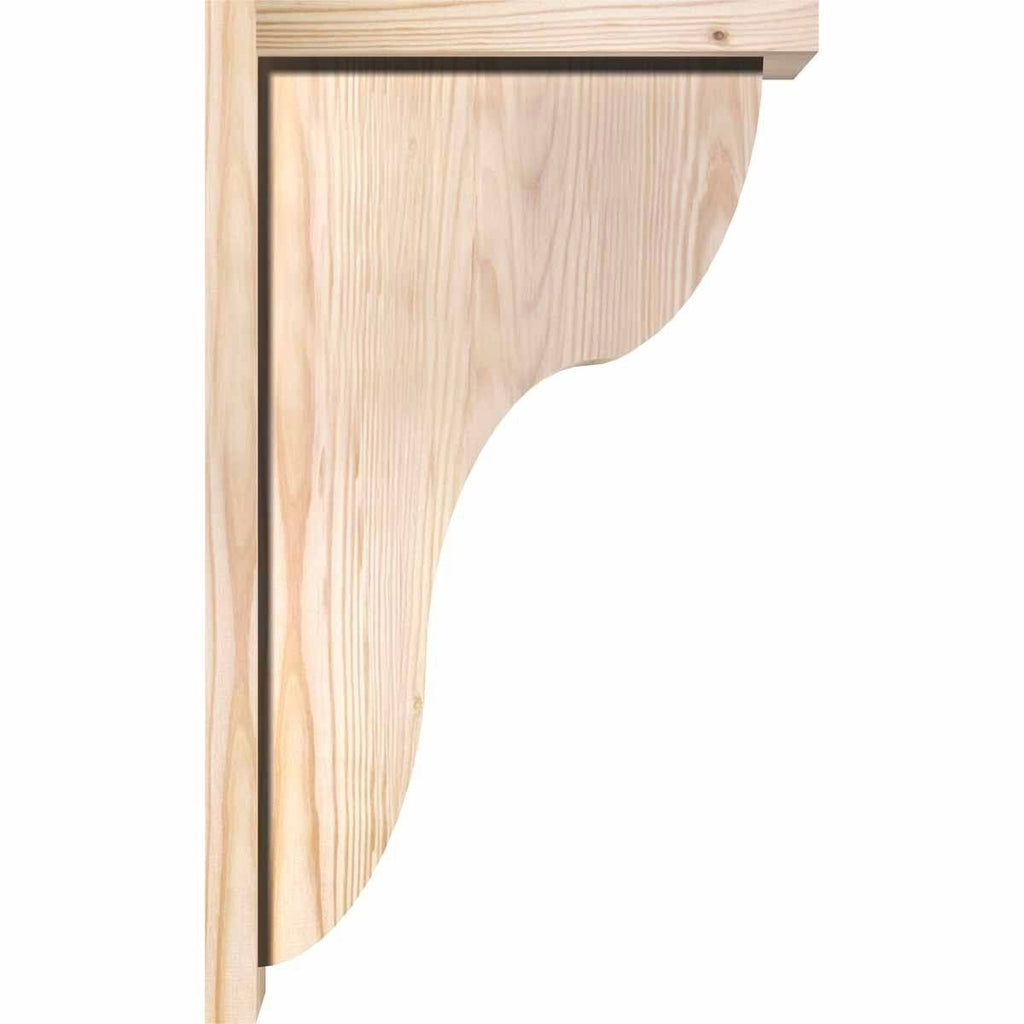 Carmel Smooth Corbel with Backplate, Douglas Fir C207