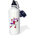 Purple Unicorn Straw Water Bottle, 21-ounce N776011