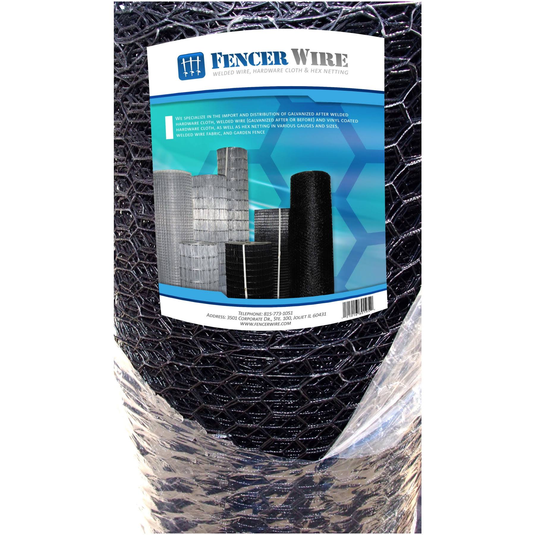 16 Gauge Vinyl Green Hex Netting T553
