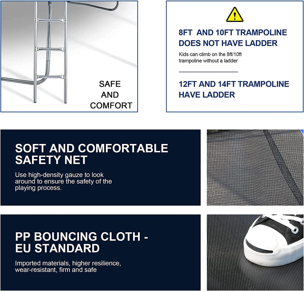 Rectangle Trampoline with Enclosure Net R277