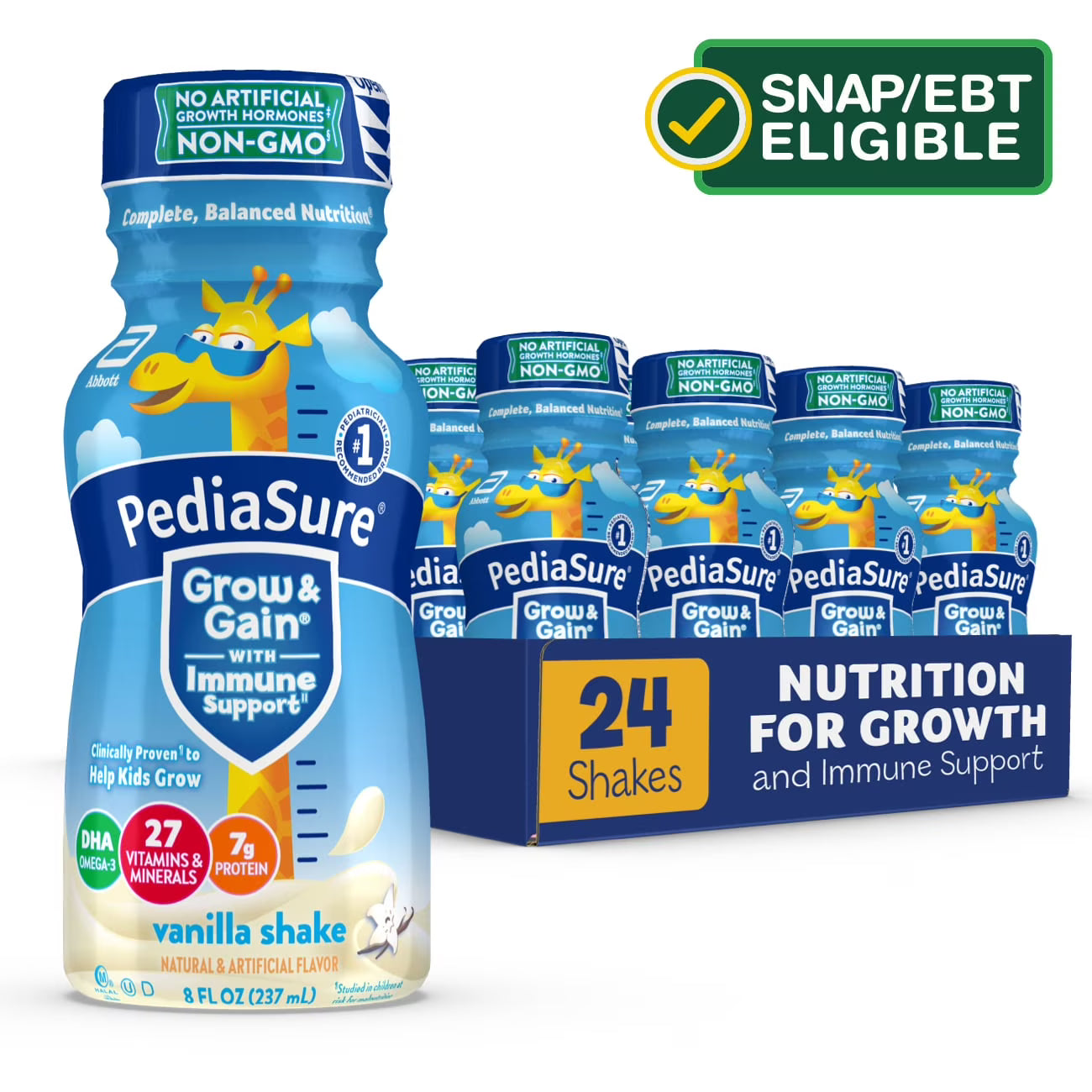 Vanilla Kids Protein Shake, 8-fl-oz Bottle, 4-6 Count A892833