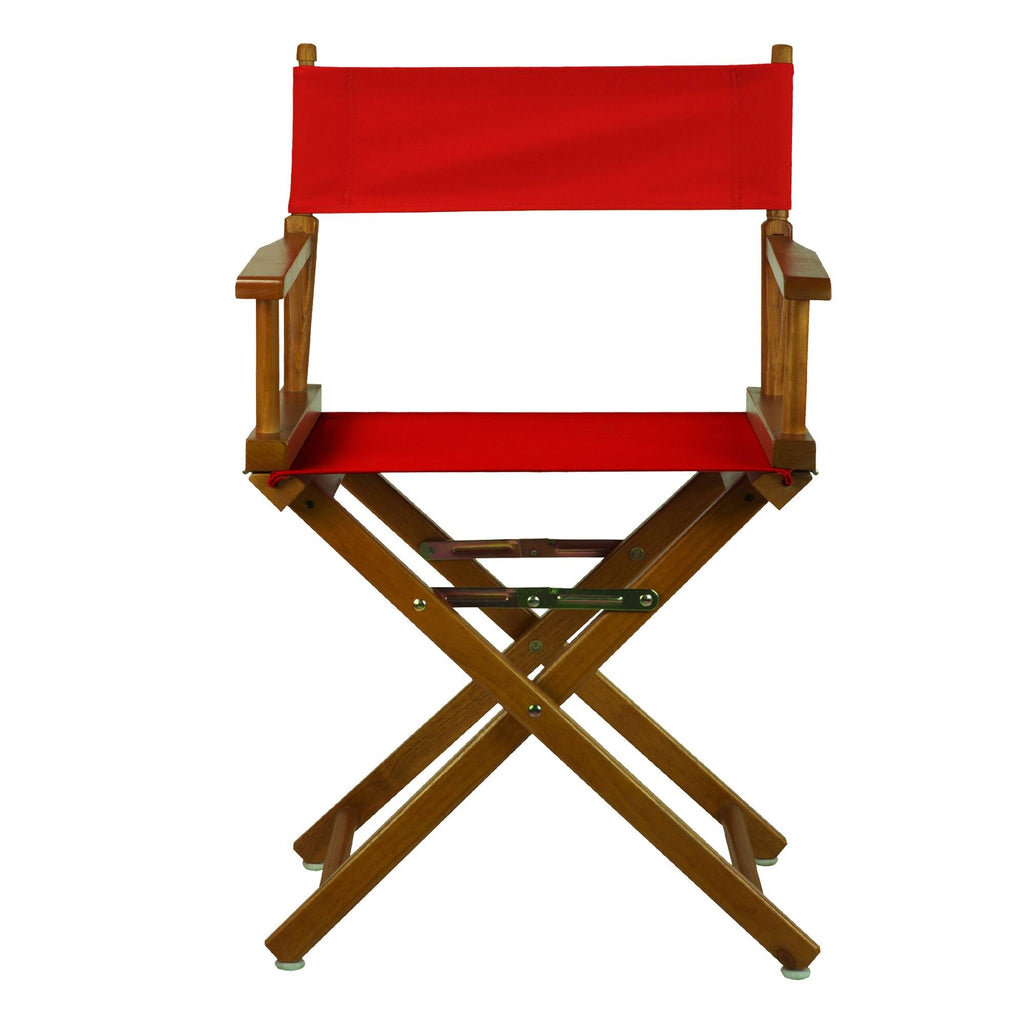 Honey Oak Frame Gold Canvas Director's Chair V39601