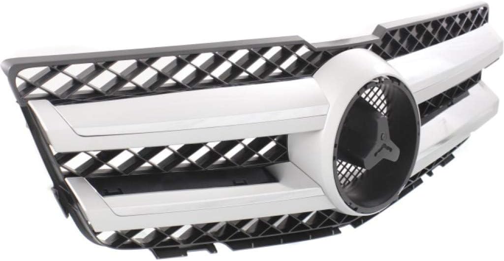 Black Shell & Insert Grille Assembly with Chrome Molding and Aluminum Trim Q204923