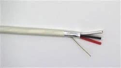 18/3 Speaker Cable, 3 Conductor, 18 AWG, Shielded, Plenum, 1000 Feet, White J26779