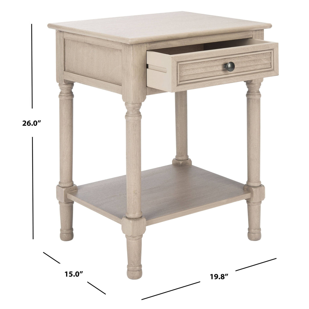 Distressed Grey 1 Drawer Accent Table N7714