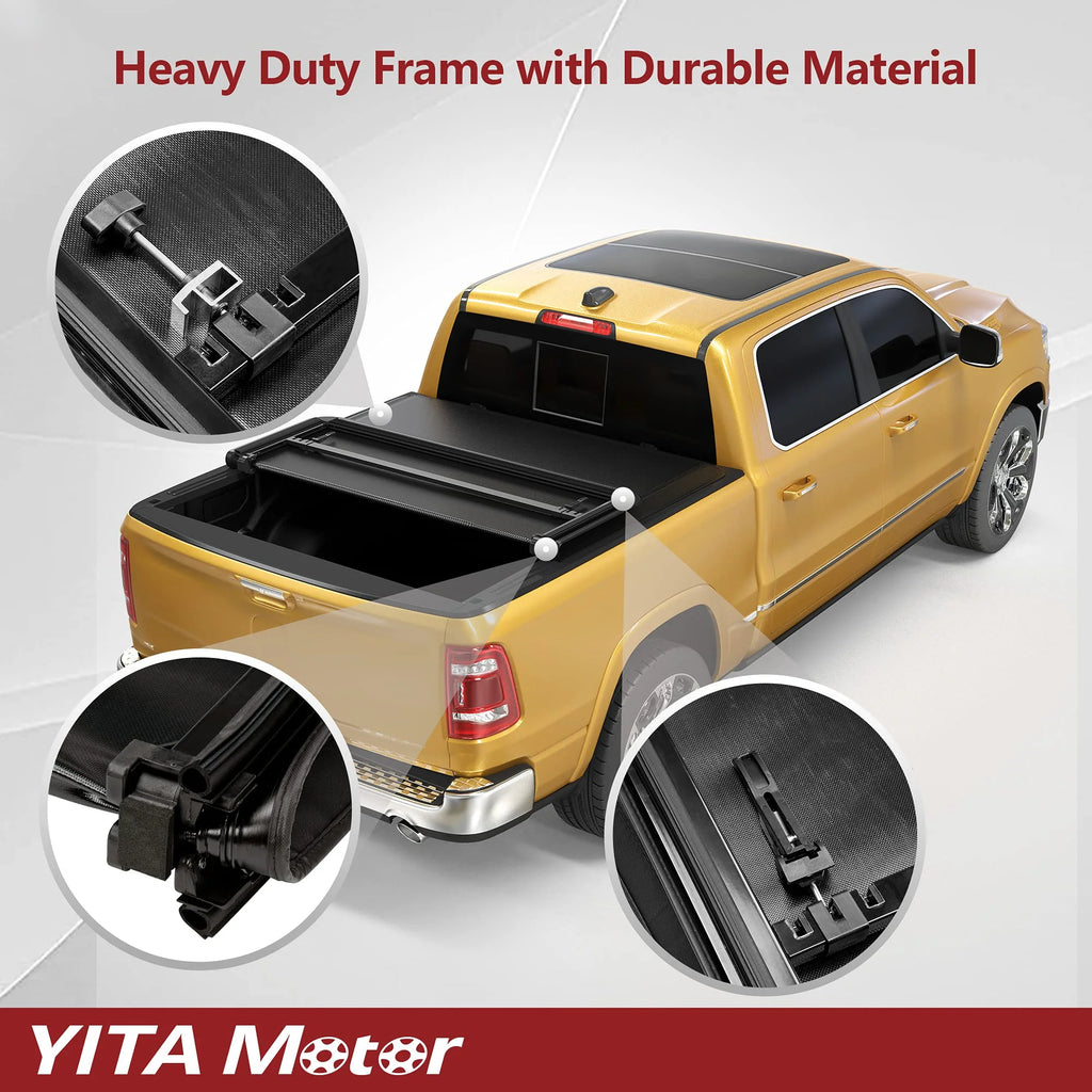 6 ft Soft Tri Fold Truck Bed Tonneau Cover C31259