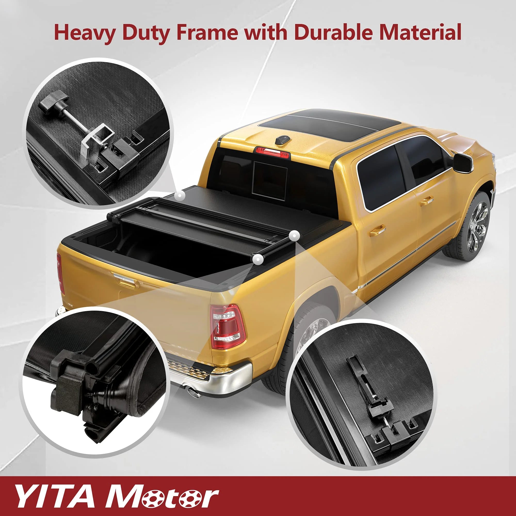 6 ft Soft Tri Fold Truck Bed Tonneau Cover C31259