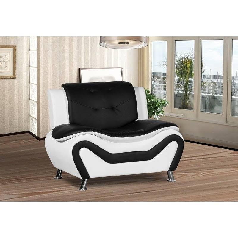 Tufted Club Chair Black D73490