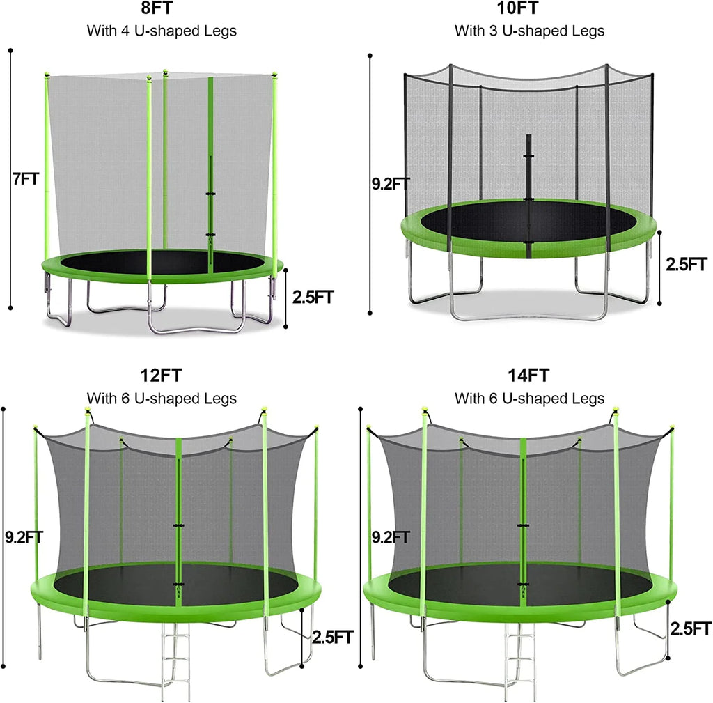 Rectangle Trampoline with Enclosure Net R277