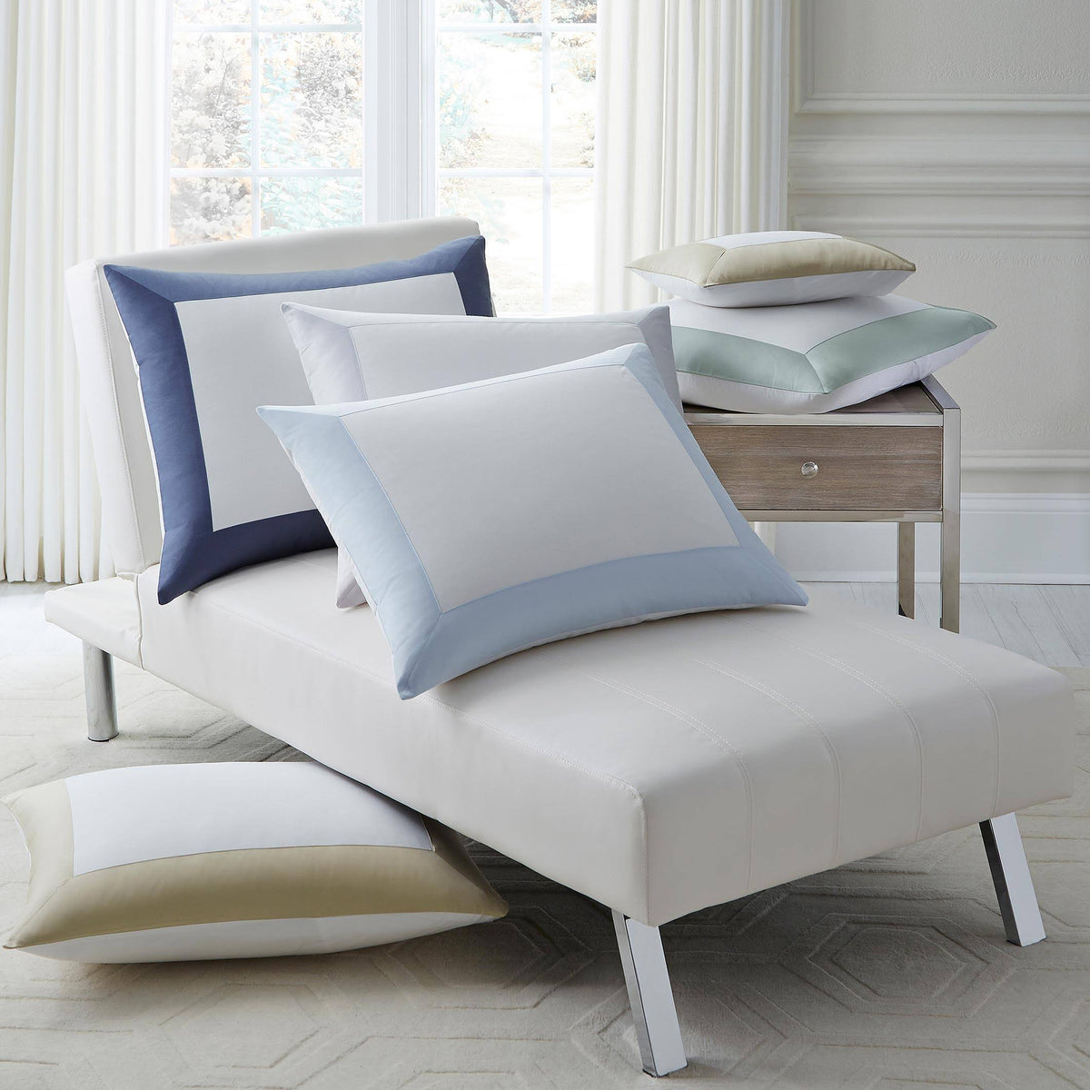 White Boudoir Sham Q775