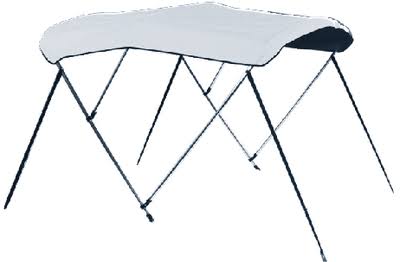 54 High 3 Bow Assembled Bimini Top A2740