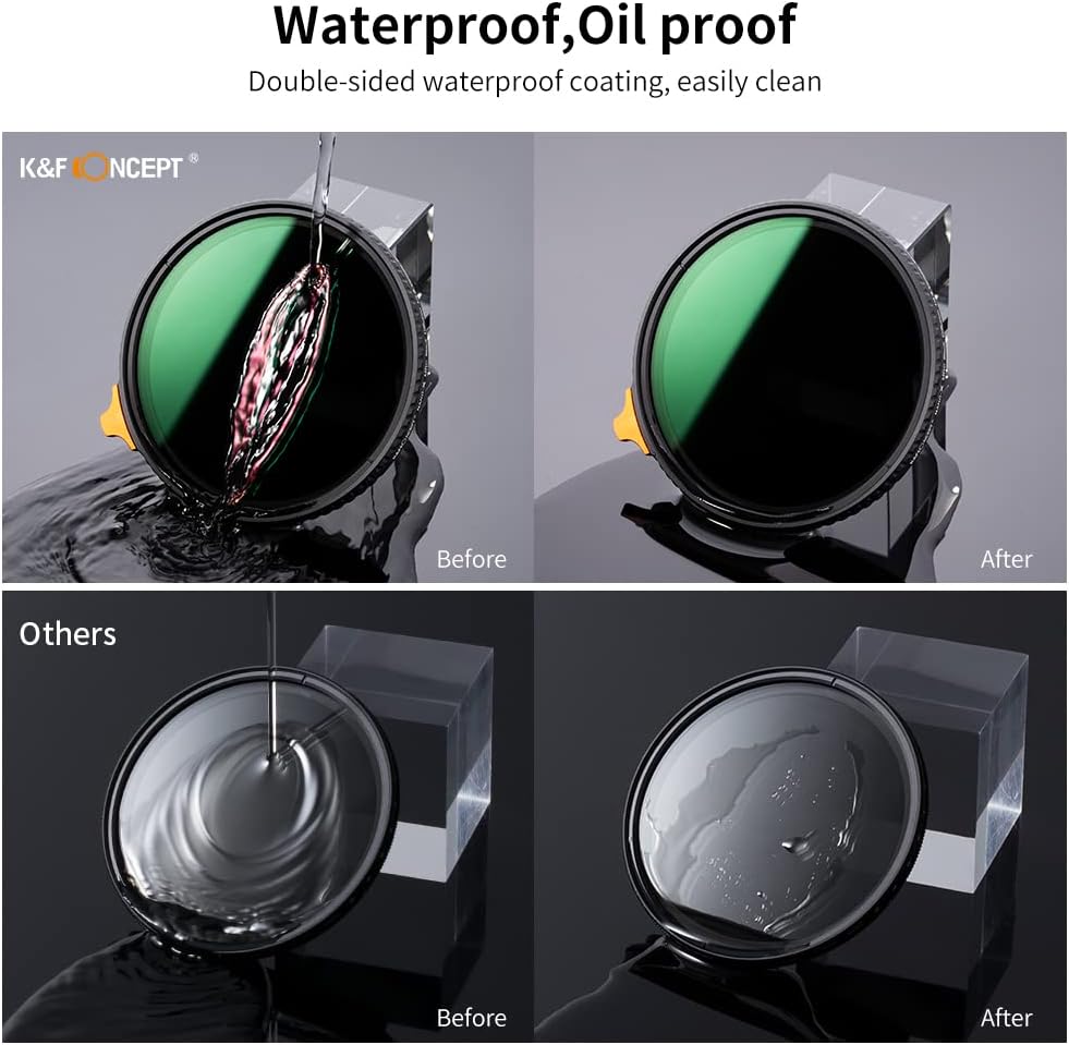 67mm Black Diffusion 1/4 Variable ND2-ND32 ND Filter 2-in-1 P3108