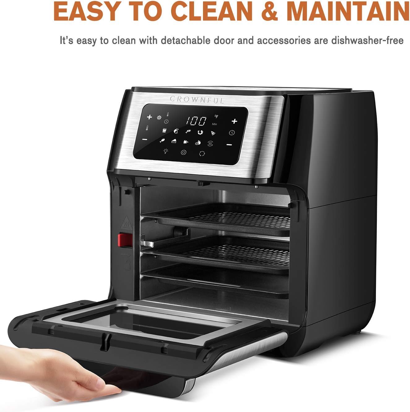 10.6 Quart 10-in-1 Air Fryer Toaster Oven with Rotisserie and Dehydrator S987
