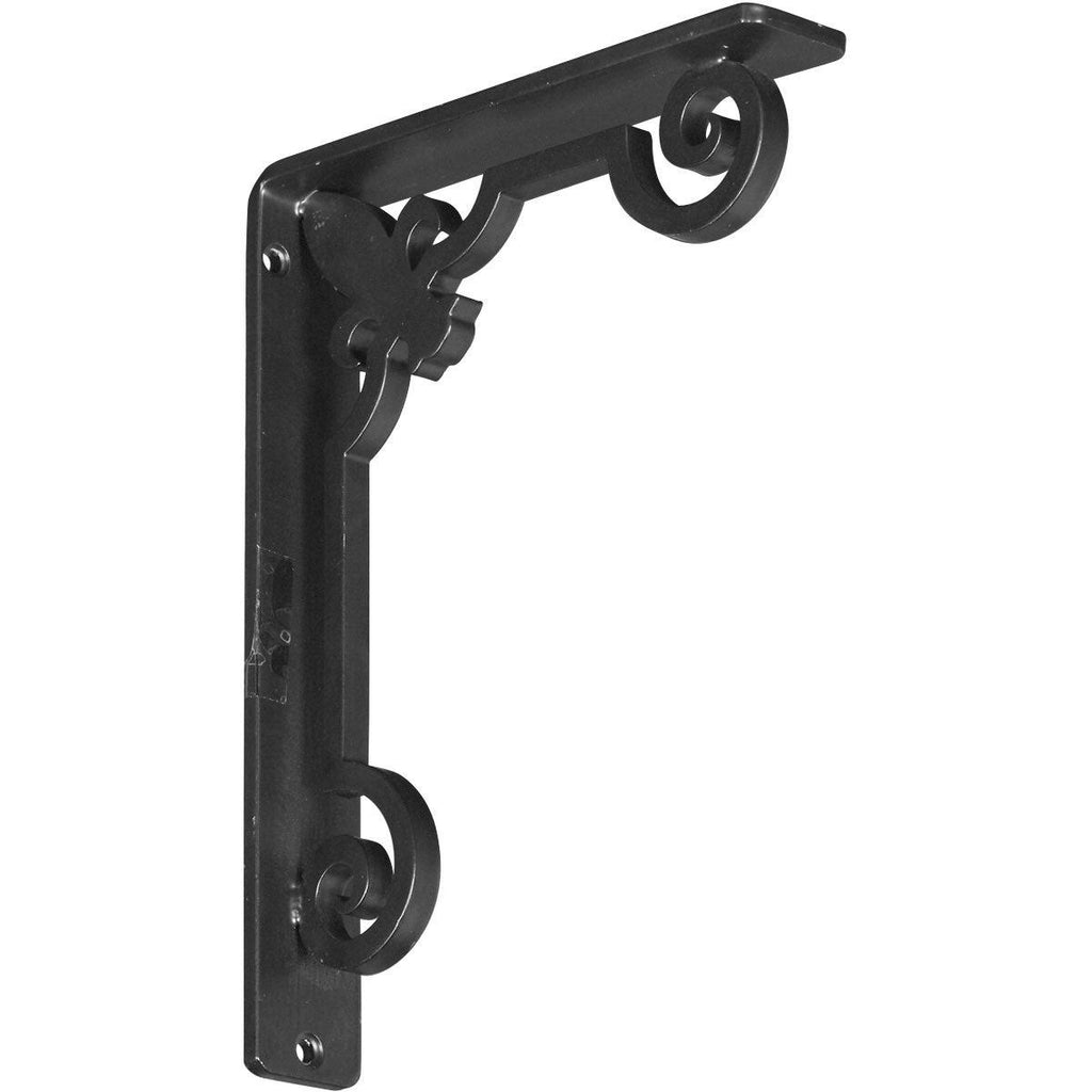 Wrought Iron Bracket Antiqued Silver Q1138
