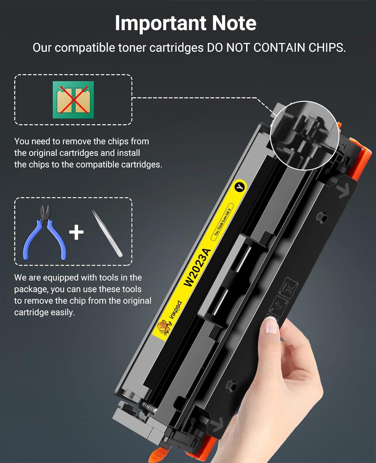 Compatible Toner Cartridge 4 Pack (1 Black, 1 Cyan, 1 Magenta, 1 Yellow) J7047