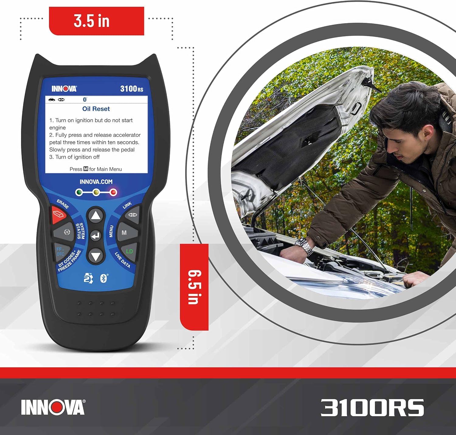 OBD2 Scanner with Live Data E255