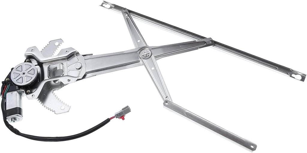 Front Left Driver Side Power Window Regulator with Motor for 1997-2001 Honda CR-V (4 Pins Plug) Pack of 2 D811793