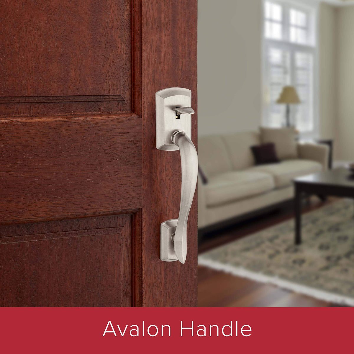 Satin Nickel Handle Only with Tustin Lever A615008