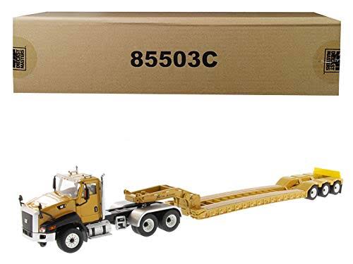 Diecast Caterpillar CT660 Day Cab with XL 120 Low-Profile HDG Lowboy Trailer and Operator F743647