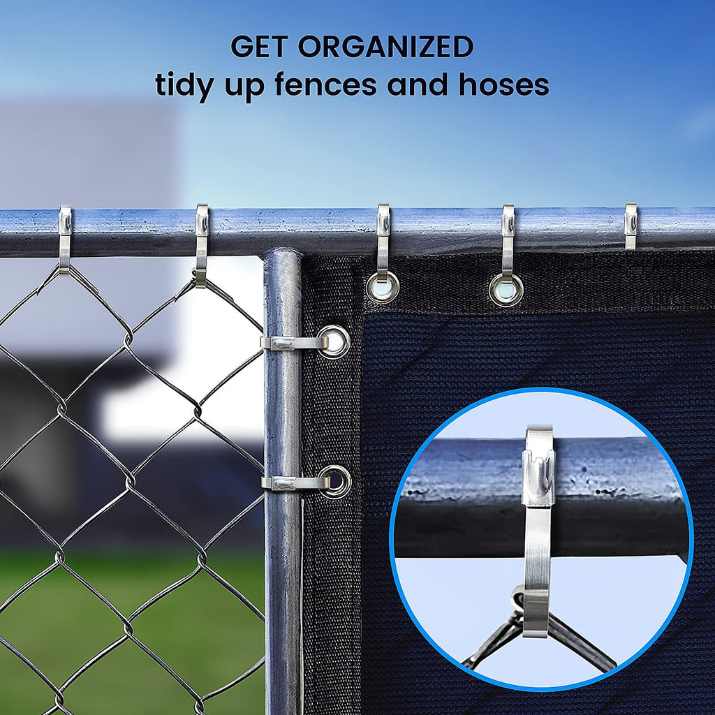 Metal Zip Ties, 100 Pcs 11.8 Inch, 304 Stainless Steel Cable Ties B1310