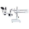 7X-90X Simul-Focal Stereo Zoom Microscope on Dual Arm Boom Stand U601