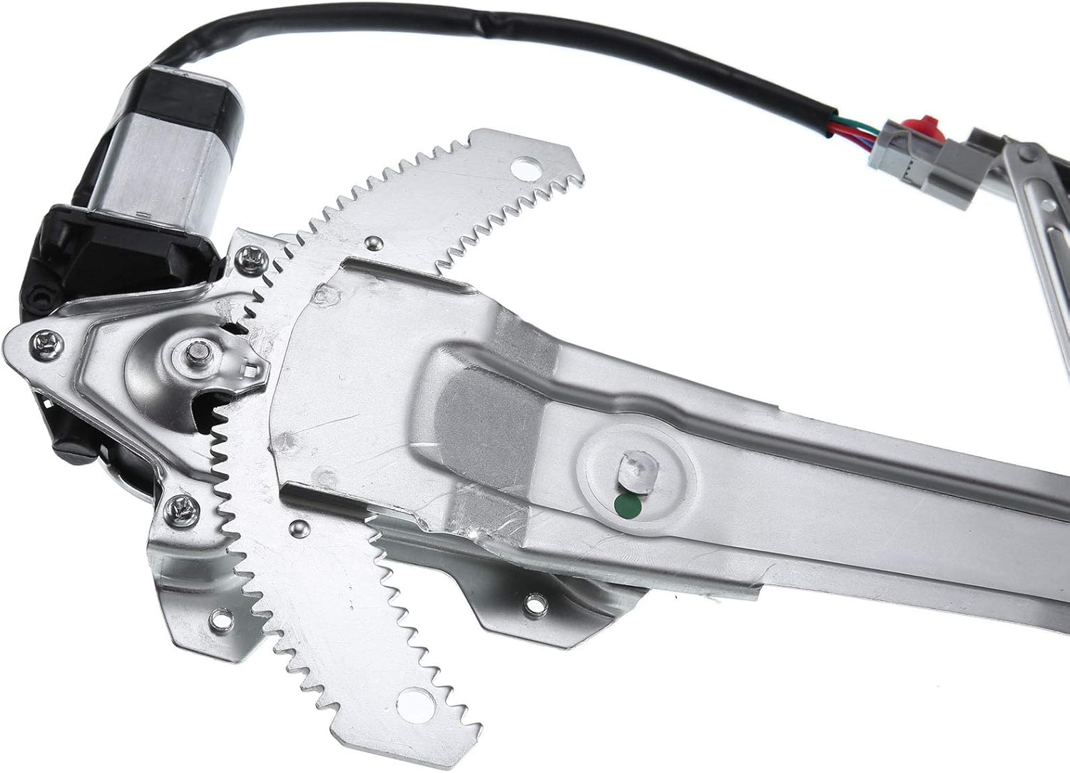 Front Left Driver Side Power Window Regulator with Motor for 1997-2001 Honda CR-V (4 Pins Plug) Pack of 2 D811793