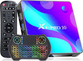 Android TV Box 4GB RAM 32GB ROM with Mini Wireless Backlit Keyboard, RK3318 Quad-Core 64 Bits Dual-WiFi 2.4GHz/5GHz BT 4.2 USB 3.0 3D 4K Pack of 2 M65196
