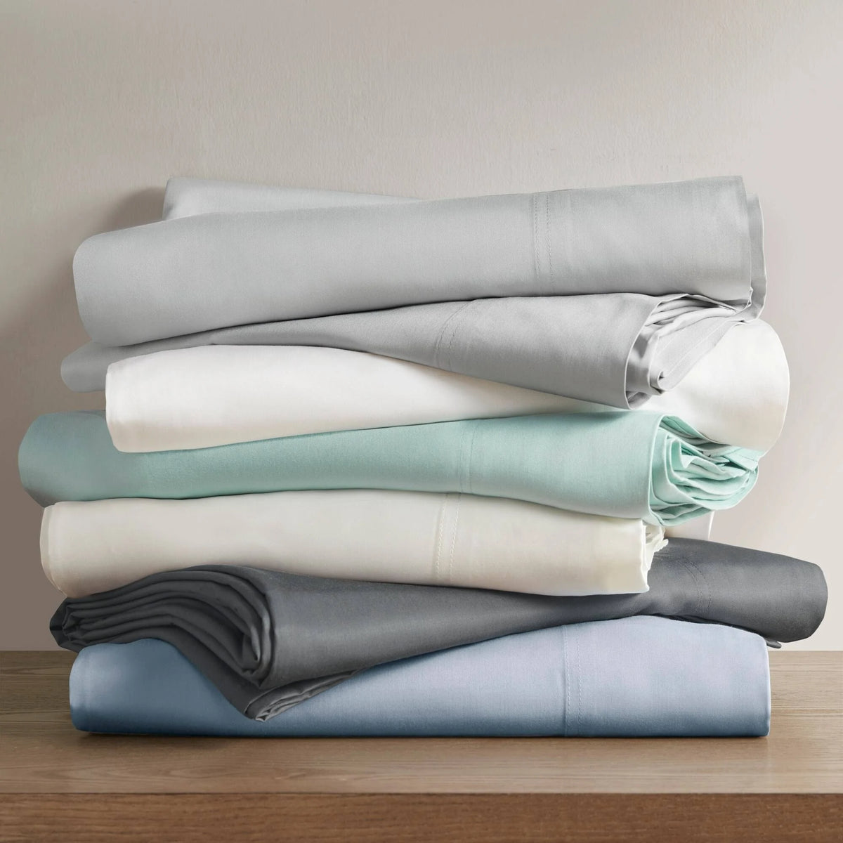 California King Rayon from Bamboo Sheet Set Blue S611