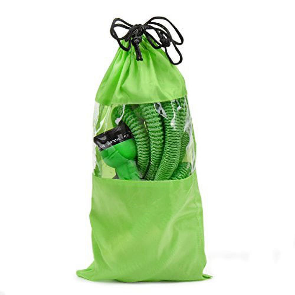 25 Feet Expandable Garden Hose with Brass End and 8 Function Spray Nozzle G636888