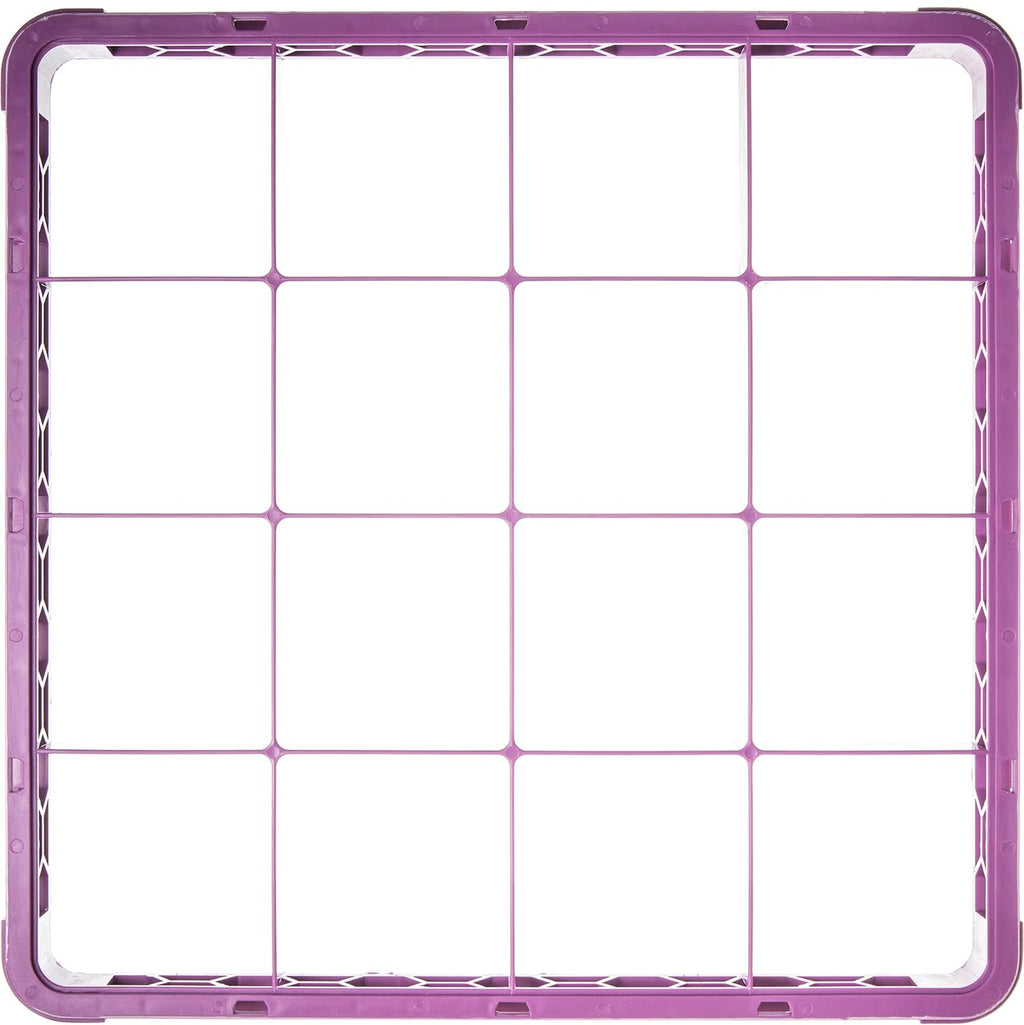 16 Compartment Divided Glass Rack Extender, Lavender, Pack of 2 D64474