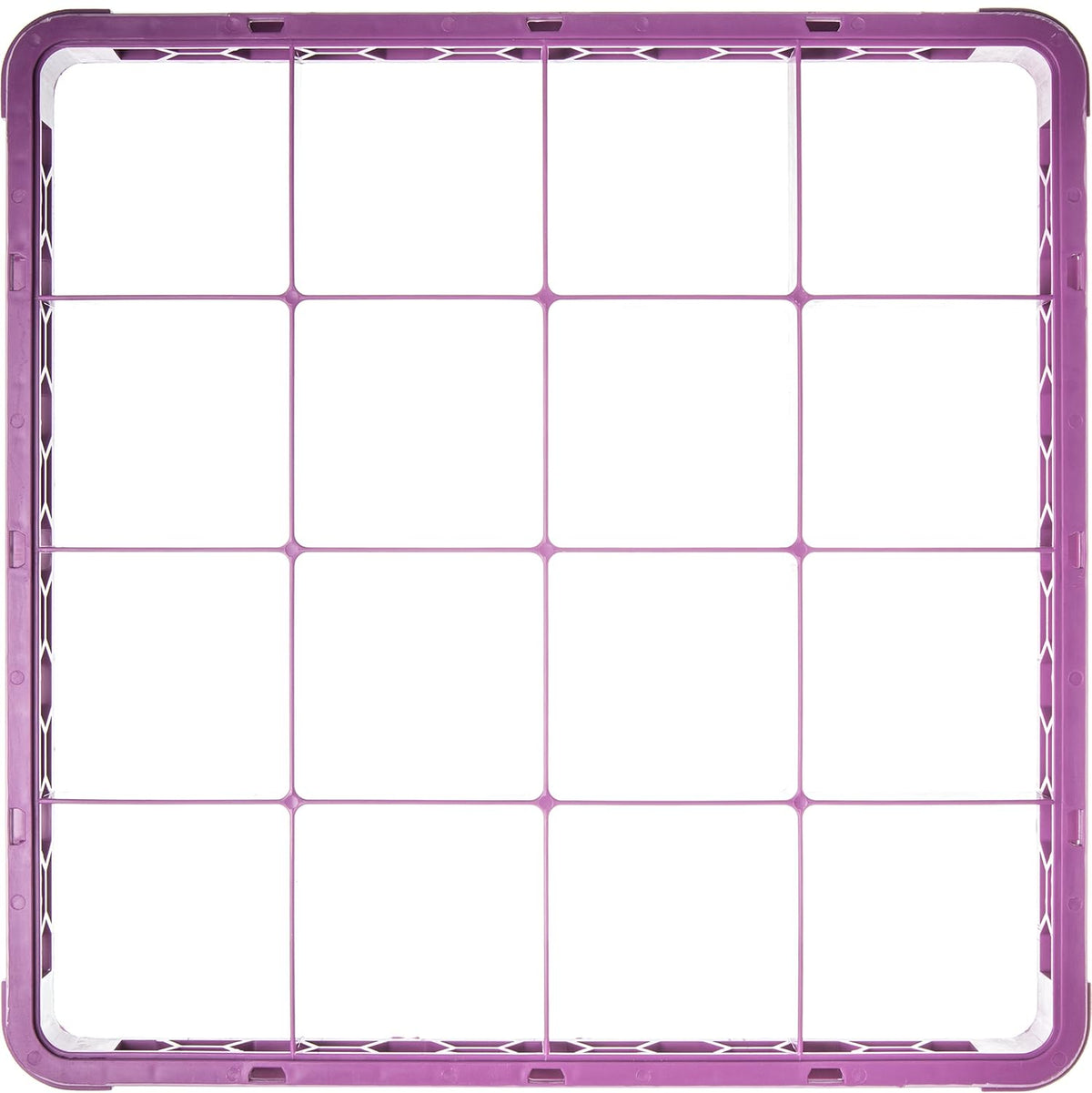 16 Compartment Divided Glass Rack Extender, Lavender, Pack of 2 D64474