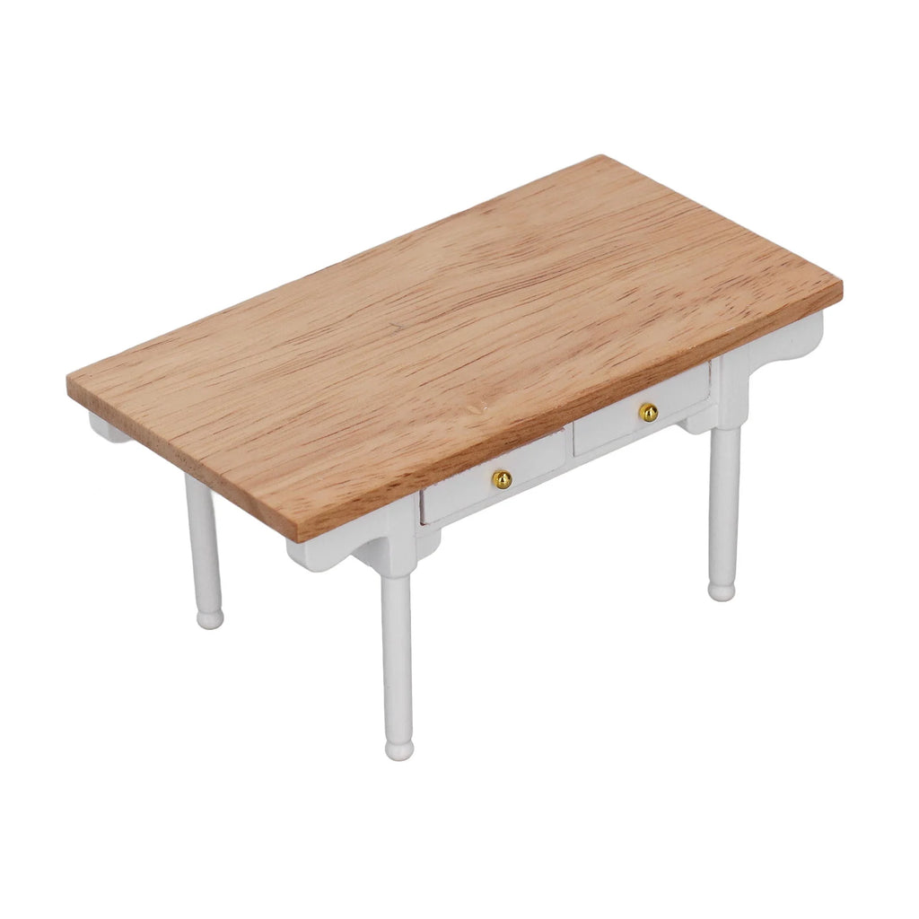 12 Dollhouse Desk Miniature Wooden Table N474