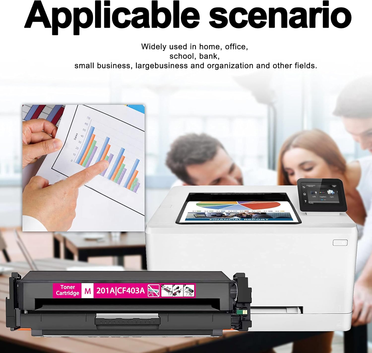 Magenta 201A CF403A Toner Cartridge O912
