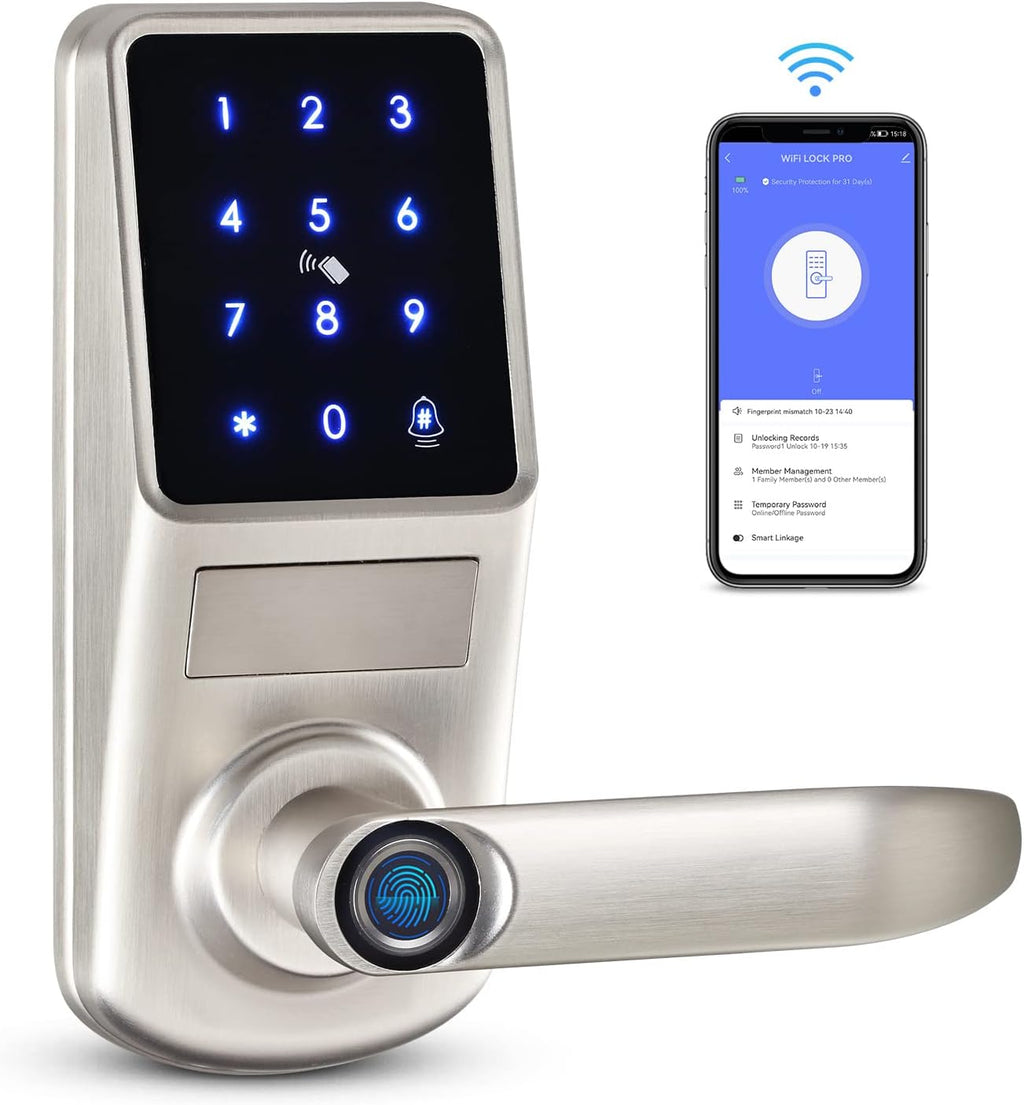 Smart Fingerprint Door Lock with Reversible Handle I60357