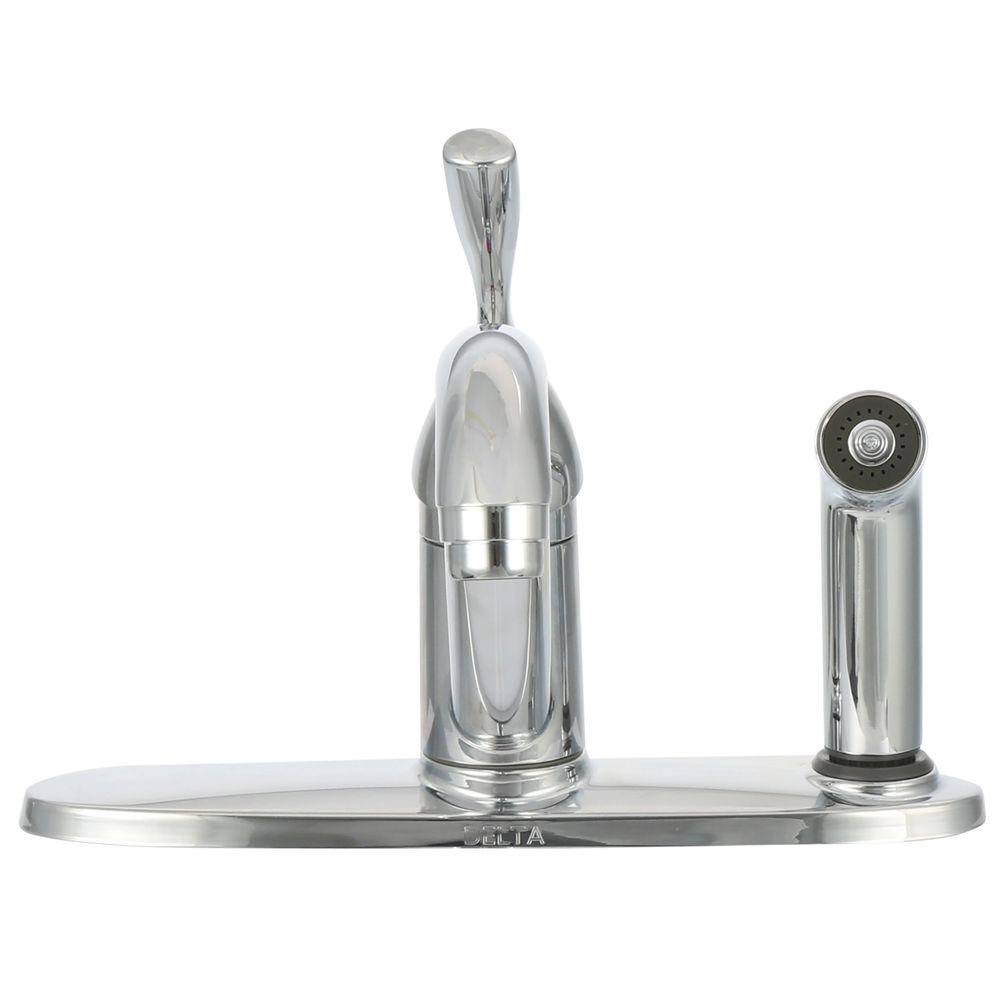 Chrome Single Handle Kitchen Faucet F444210